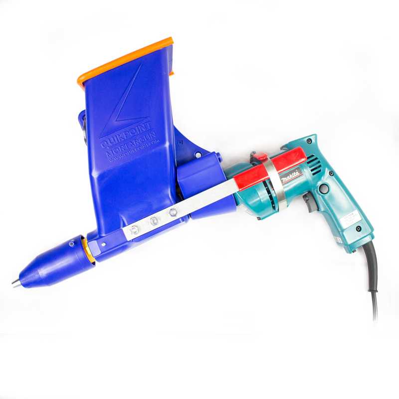 Quikpoint electric drilldriven Mortar Pointing System with spares