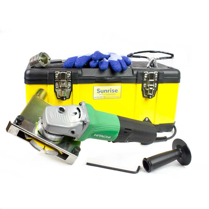 Dustfree brick raking and electric repointer package, 110 or 240 volt