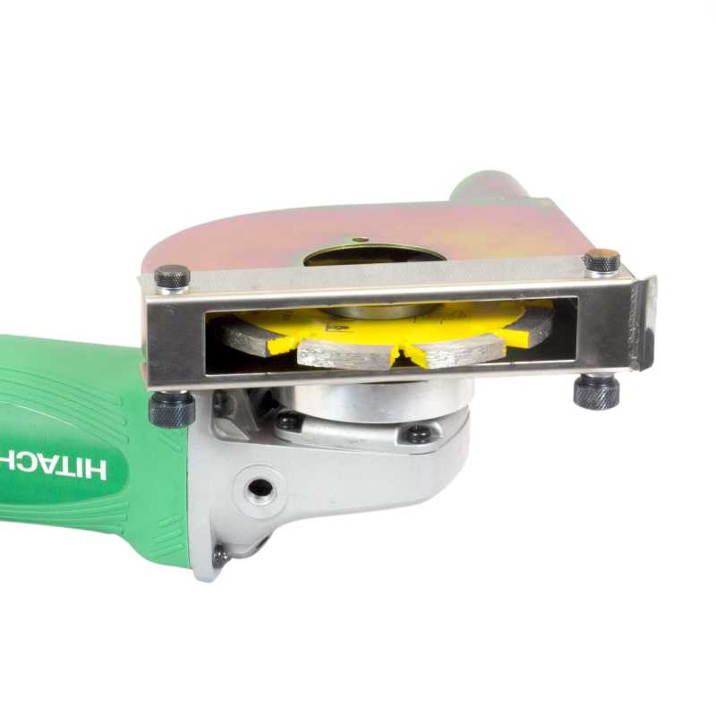 Brick raking package of vacuum, grinder, dust guard and diamond blade